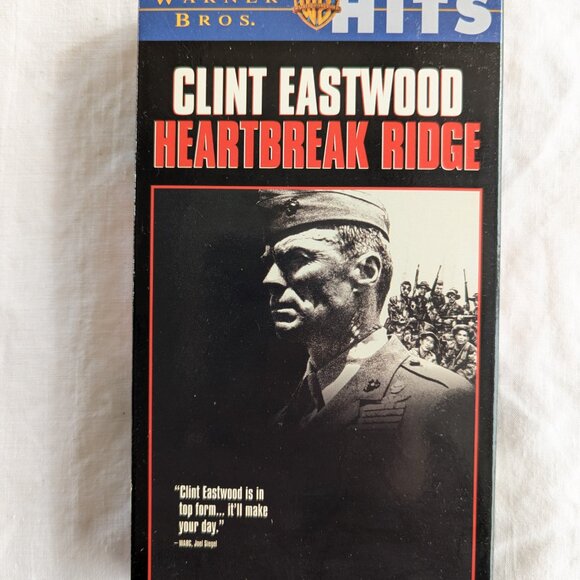 3/$15 Heartbreak Ridge (1986) VHS movie with Clint Eastwood Warner Bros hits - Picture 2 of 5